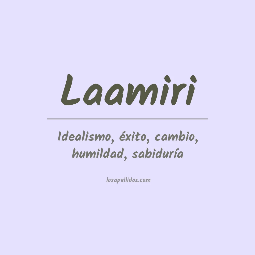 Apellido Laamiri