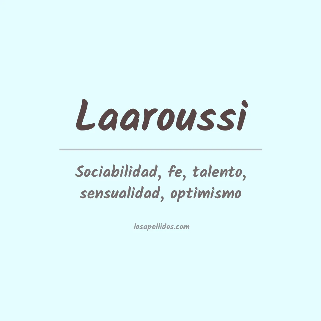 Apellido Laaroussi