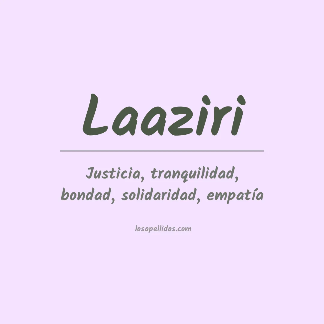 Apellido Laaziri
