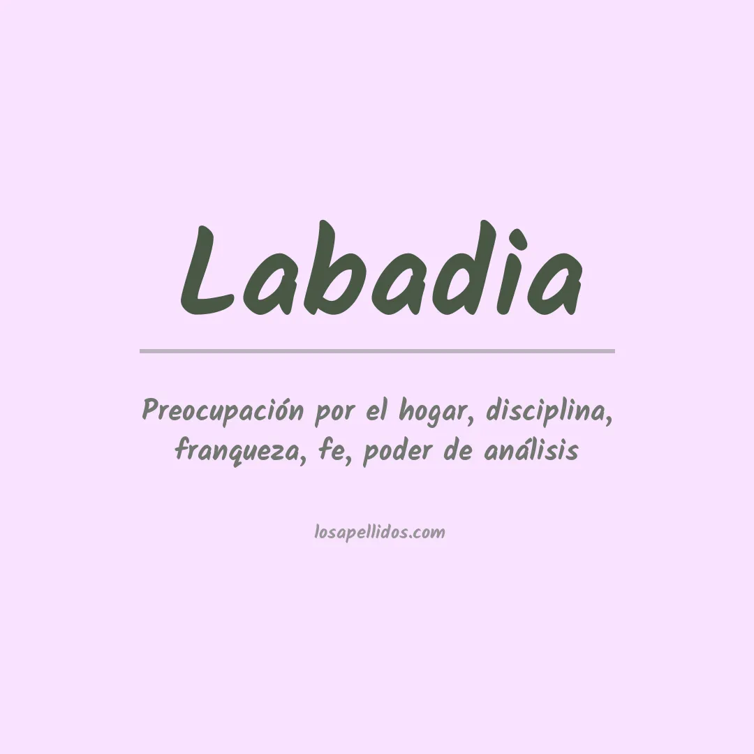 Apellido Labadia