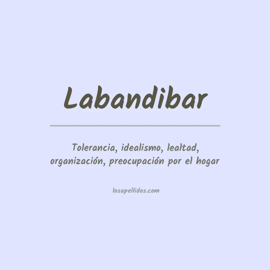 Apellido Labandibar