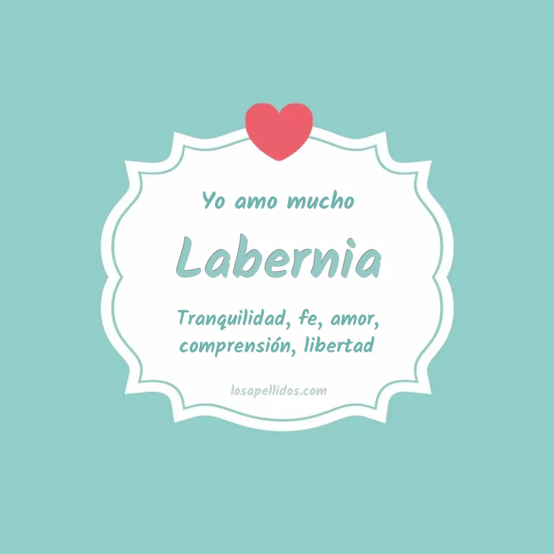 Yo amo mucho Labernia