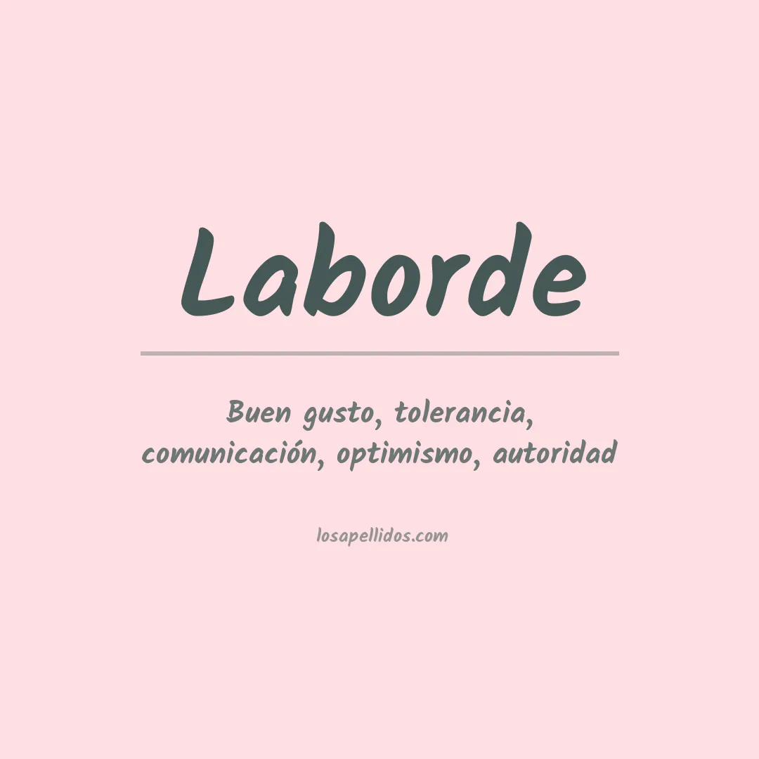 Apellido Laborde