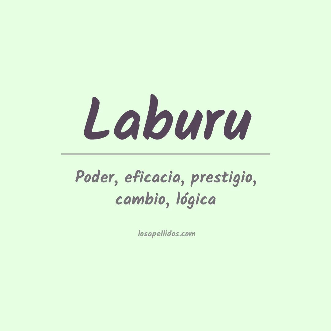 Apellido Laburu