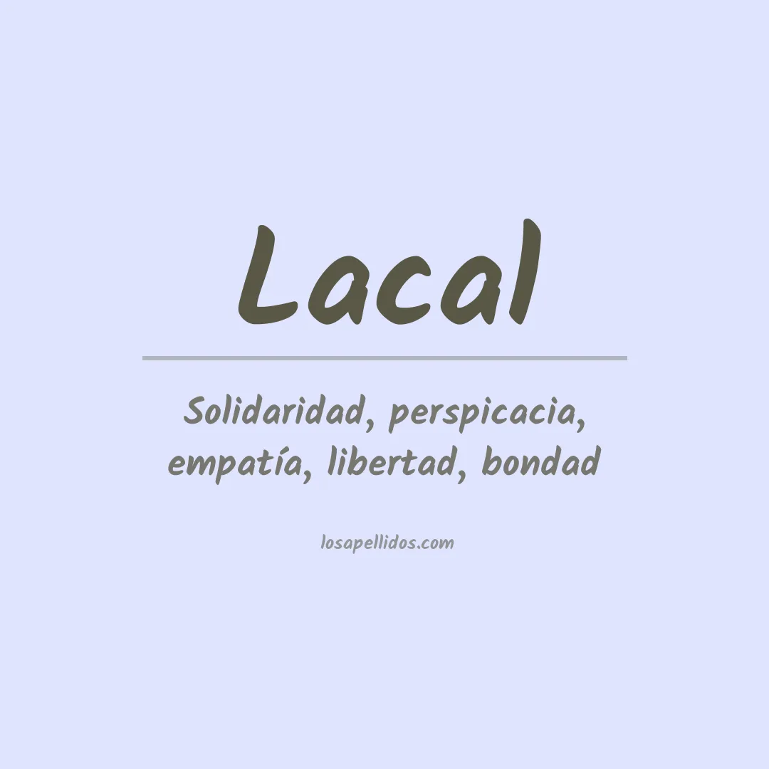 Apellido Lacal