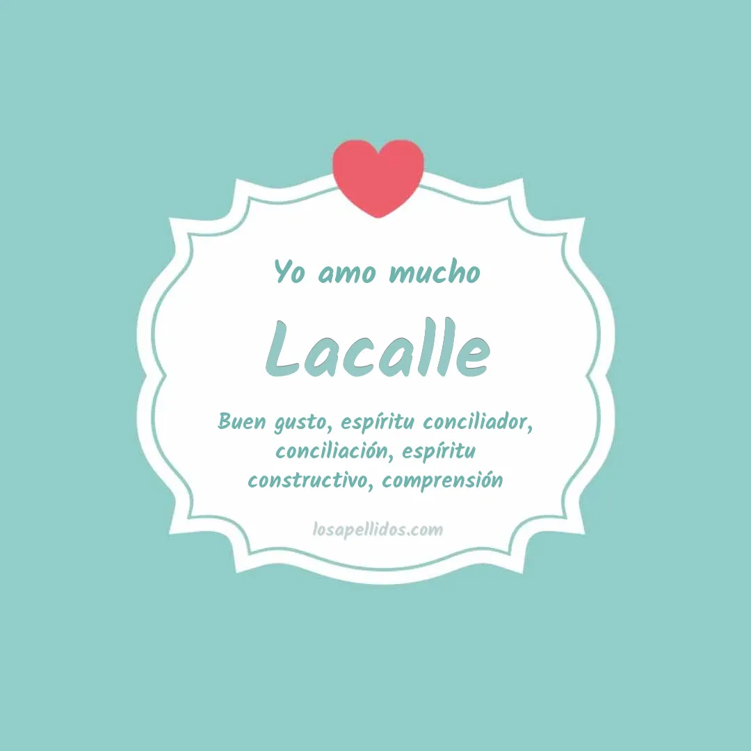 Yo amo mucho Lacalle
