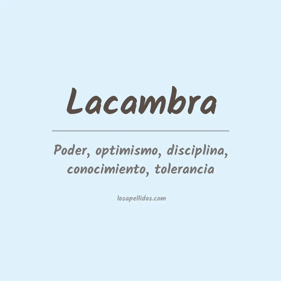 Apellido Lacambra