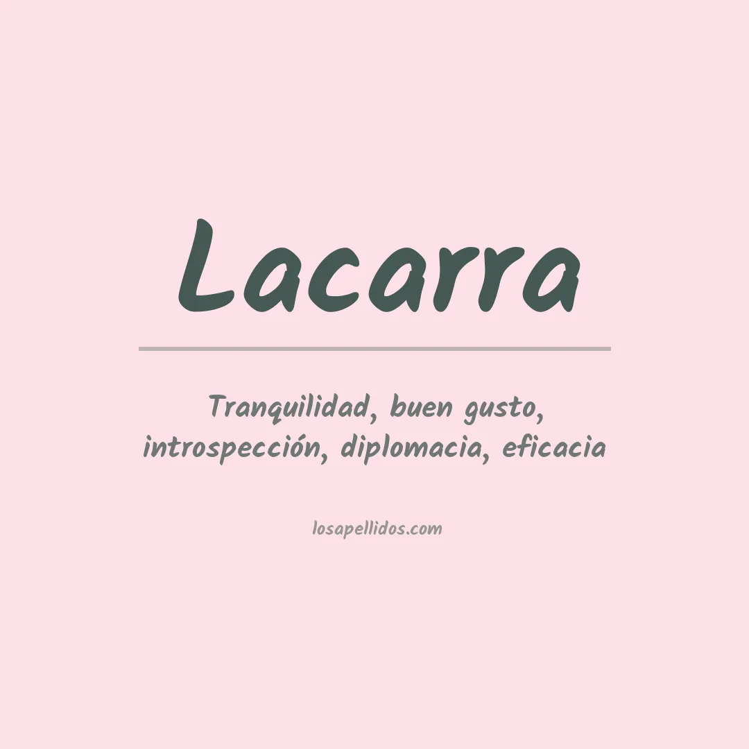 Apellido Lacarra