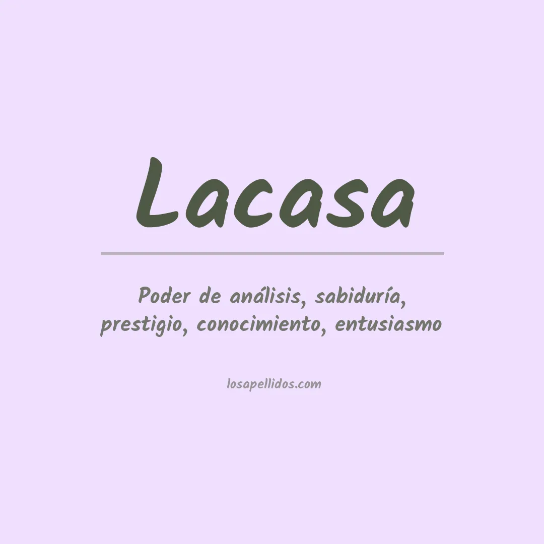Apellido Lacasa