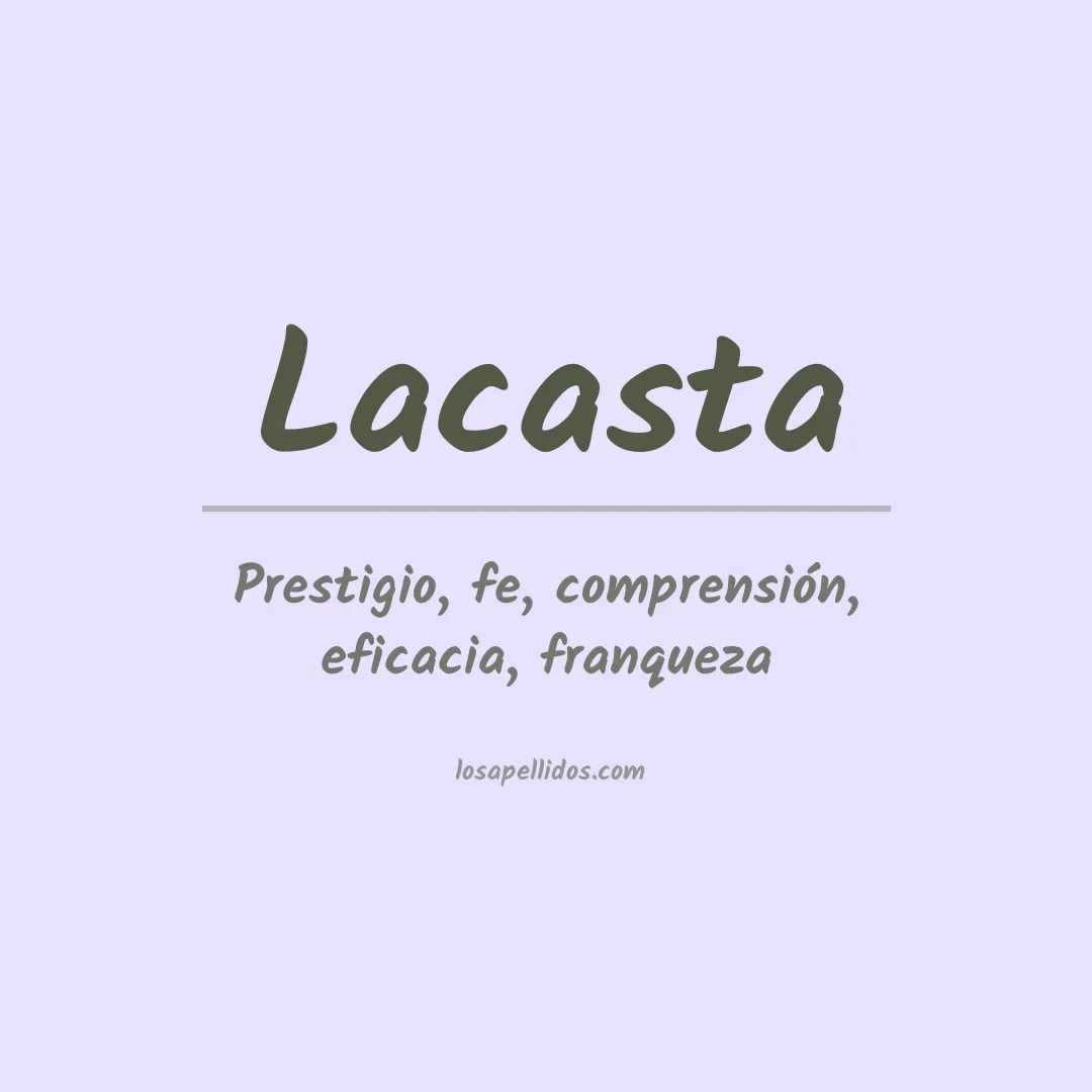 Apellido Lacasta