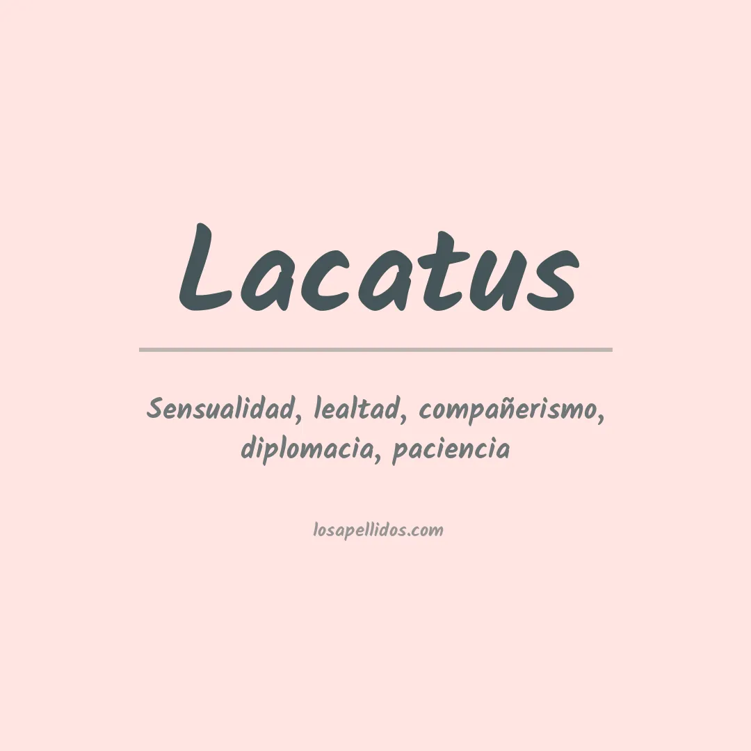 Apellido Lacatus