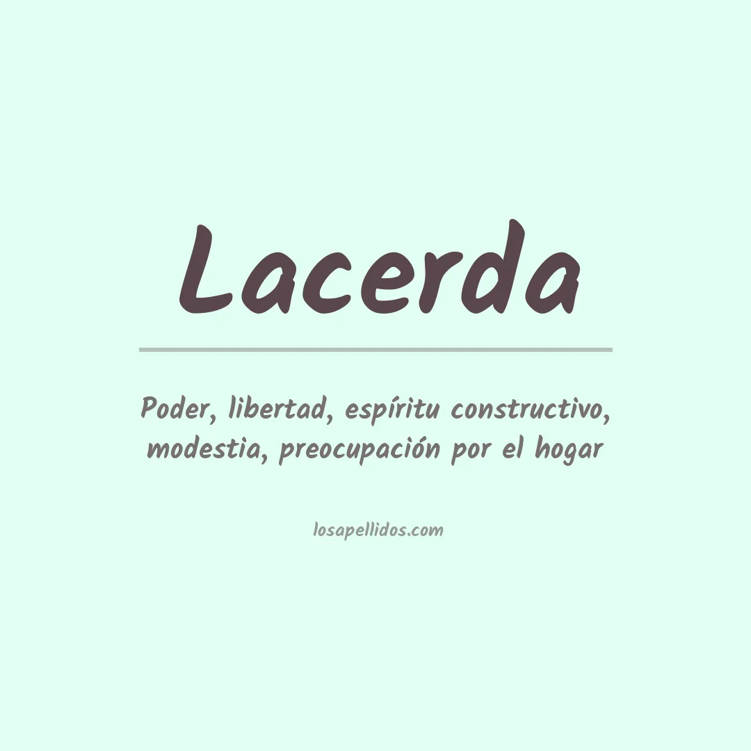Apellido Lacerda