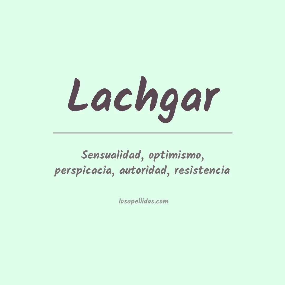 Apellido Lachgar