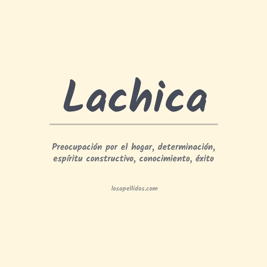 Apellido Lachica