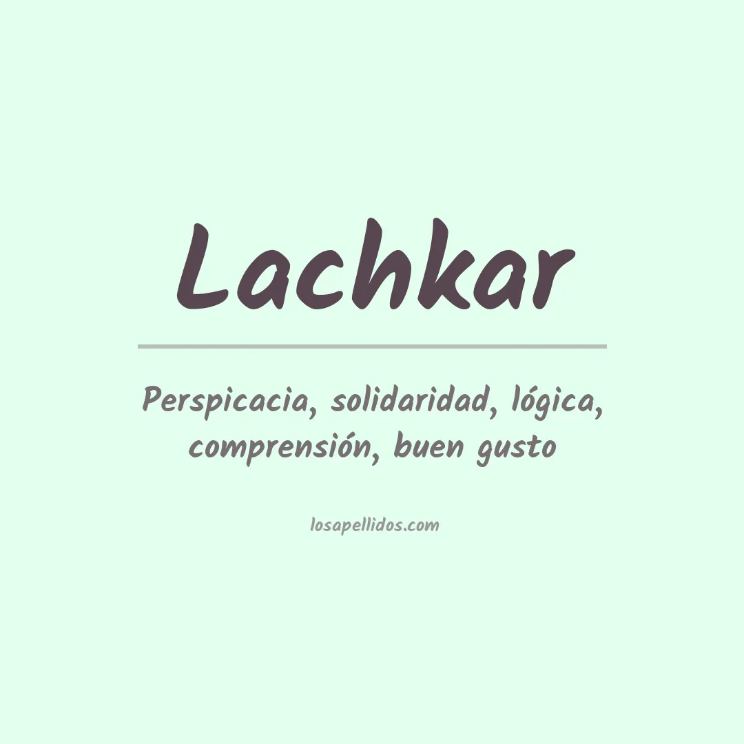 Apellido Lachkar