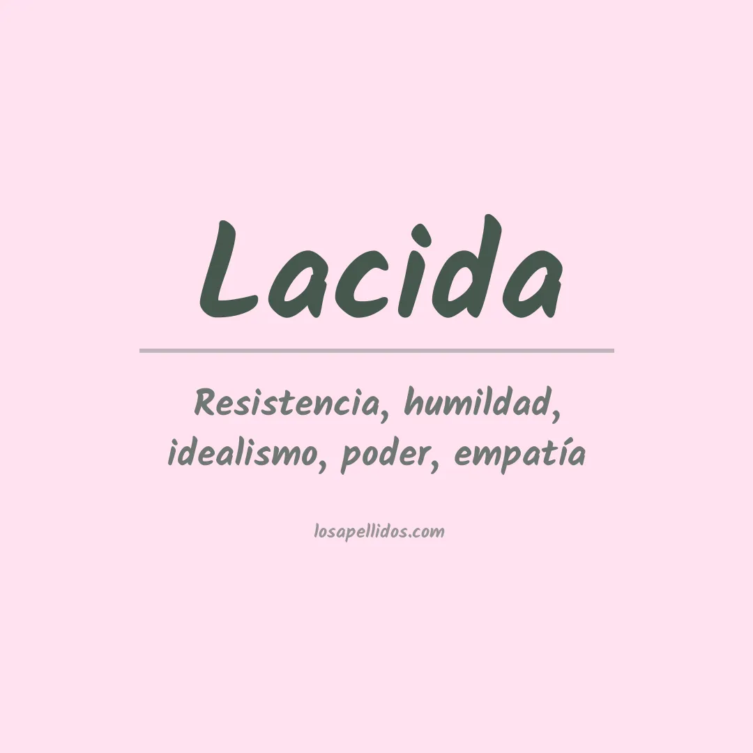 Apellido Lacida