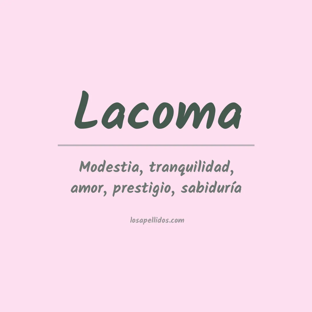 Apellido Lacoma