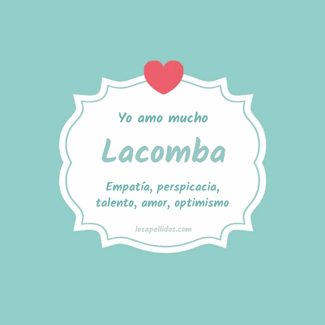 Yo amo mucho Lacomba