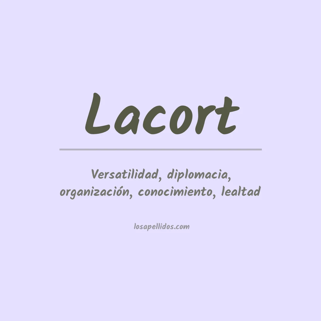 Apellido Lacort