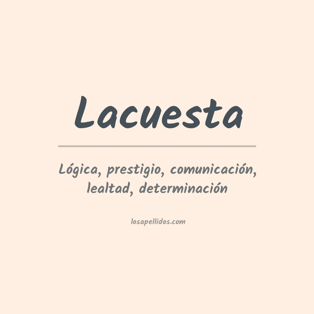 Apellido Lacuesta