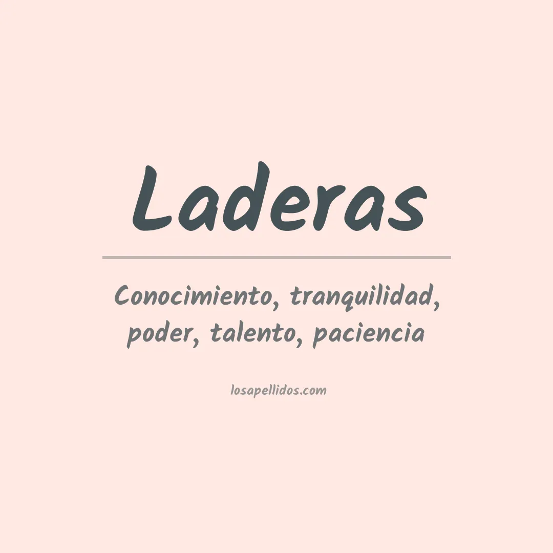 Apellido Laderas
