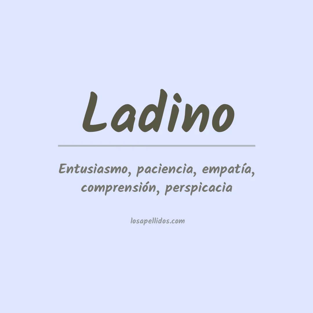 Apellido Ladino