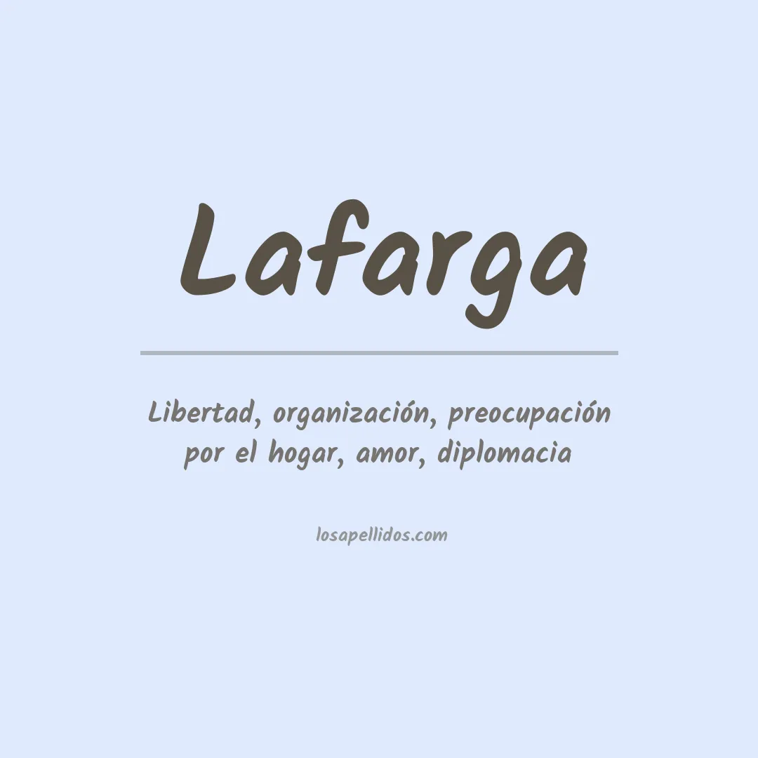 Apellido Lafarga