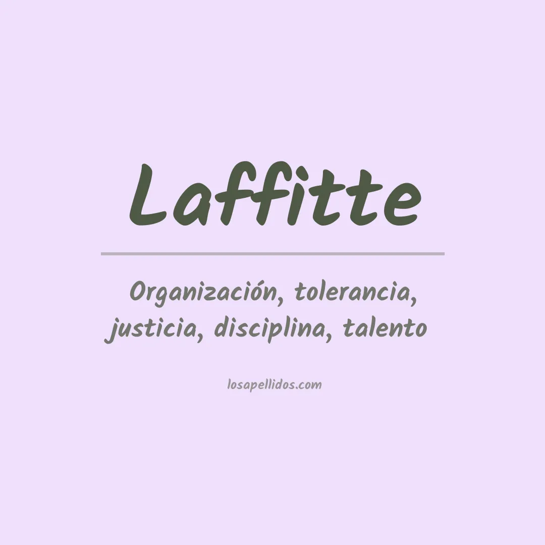 Apellido Laffitte