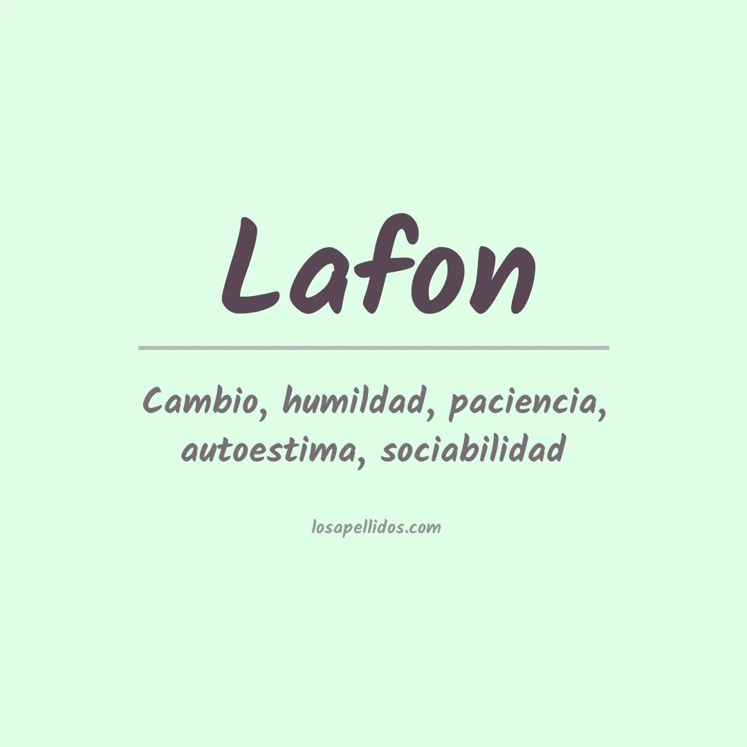 Apellido Lafon