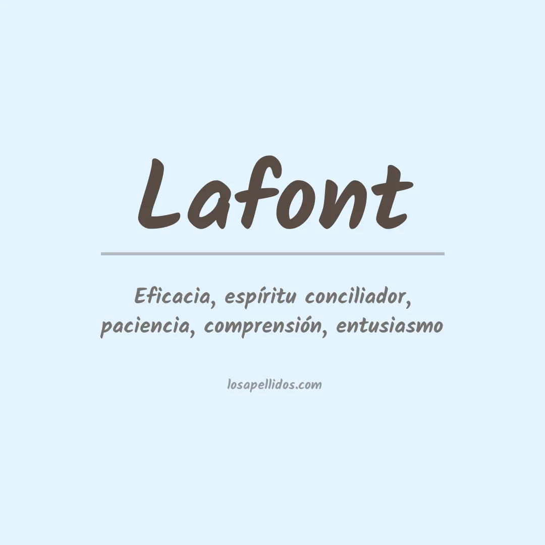 Apellido Lafont