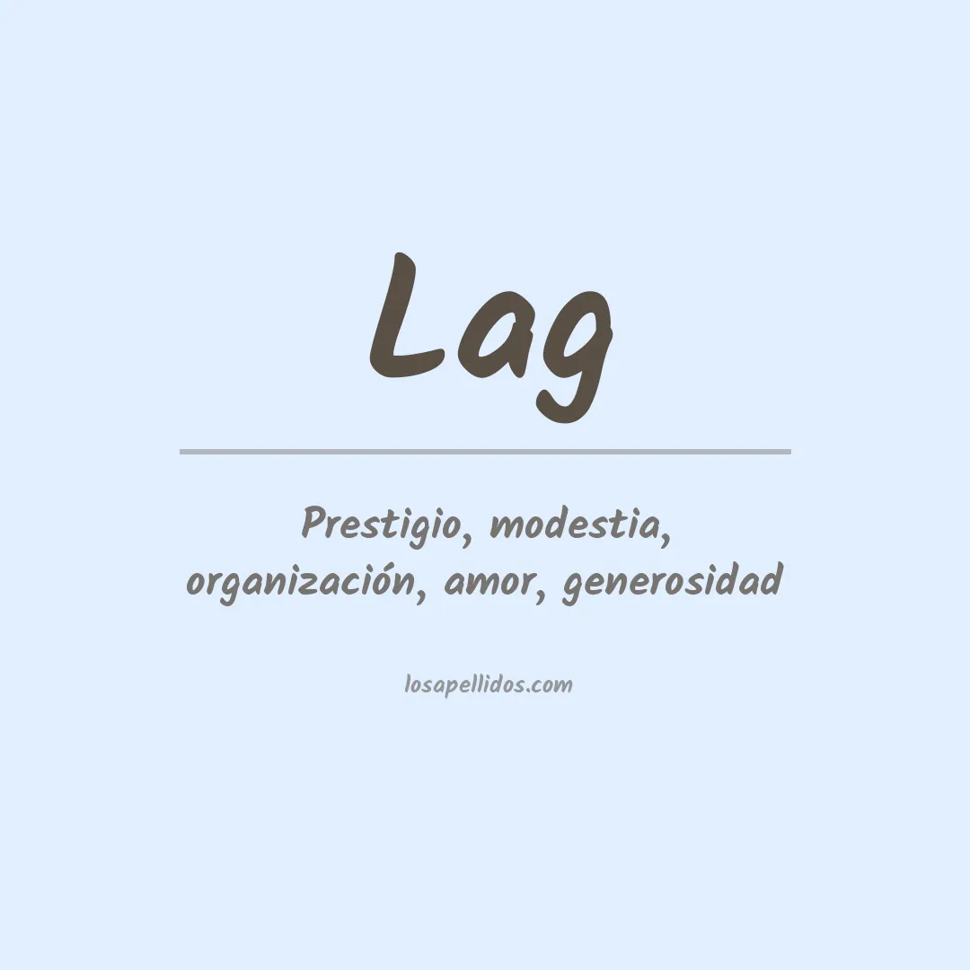 Apellido Lag
