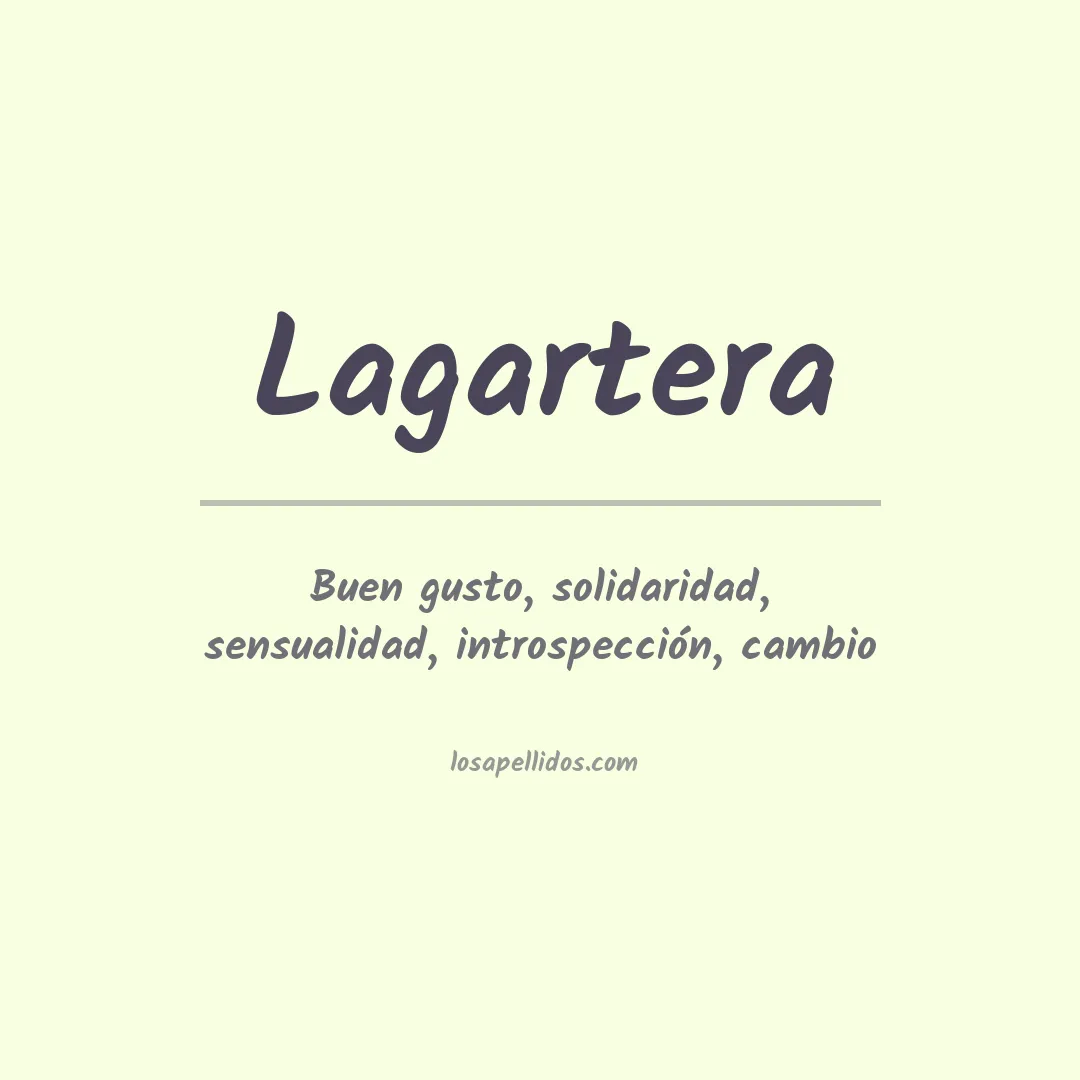 Apellido Lagartera