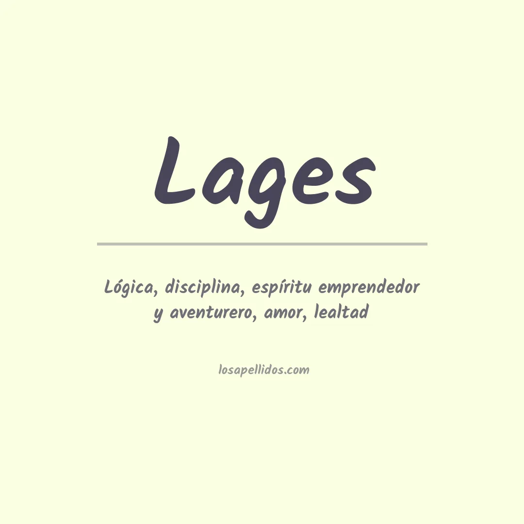 Apellido Lages