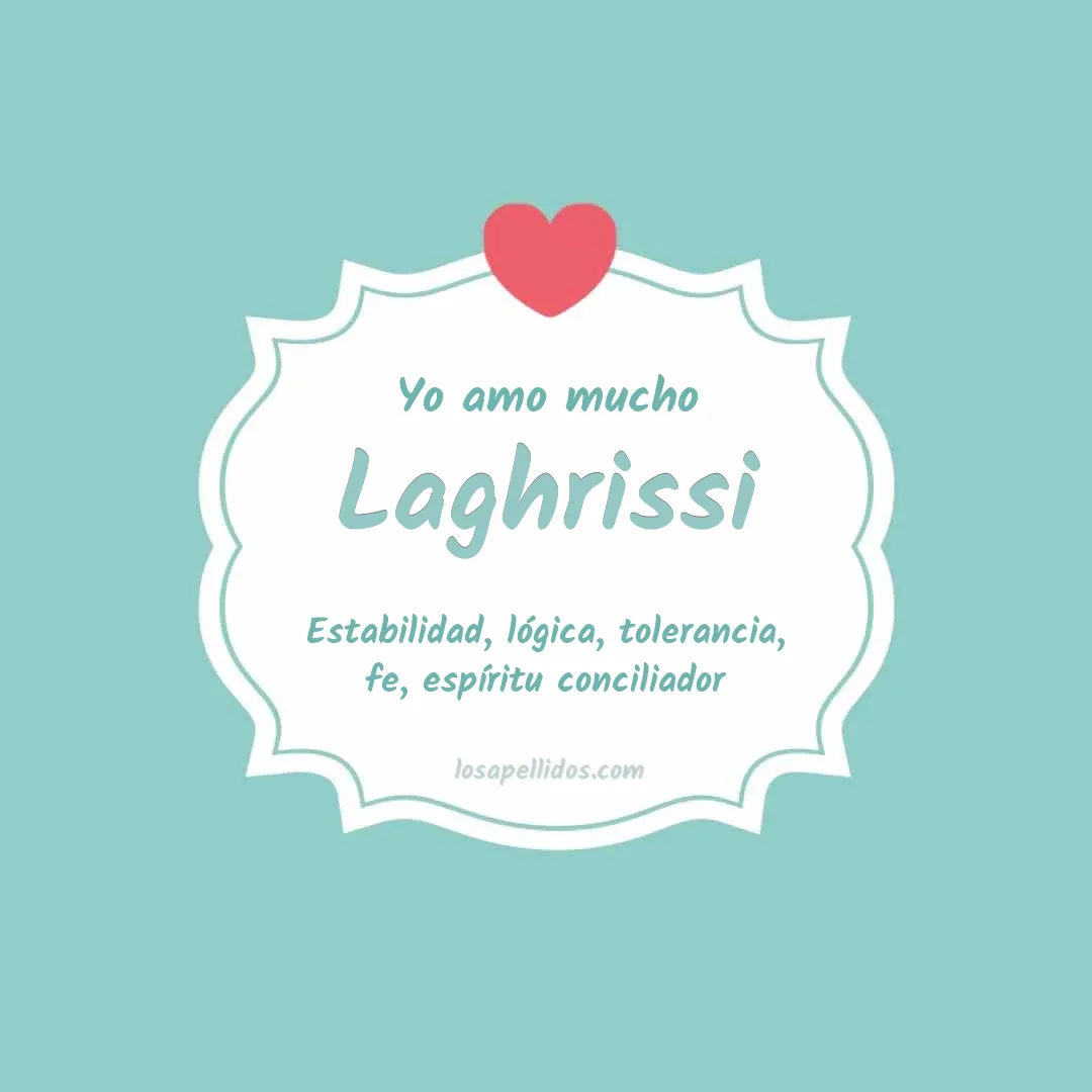 Yo amo mucho Laghrissi