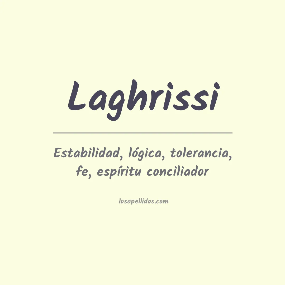 Apellido Laghrissi
