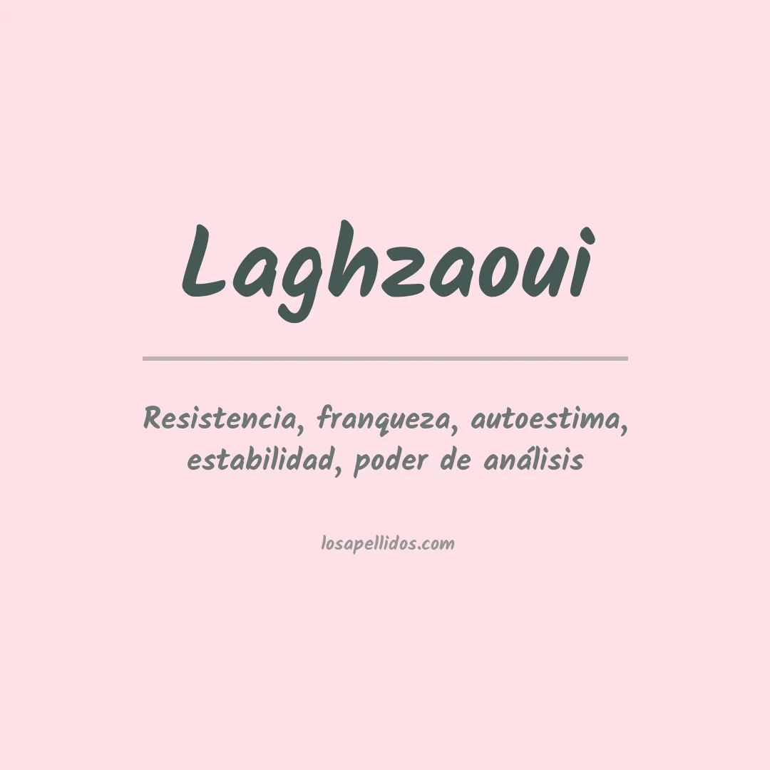 Apellido Laghzaoui