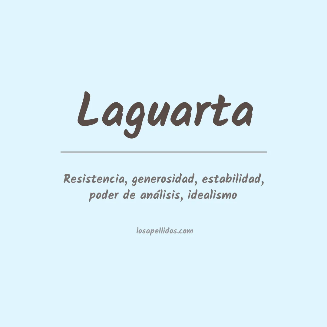 Significado del Apellido Laguarta