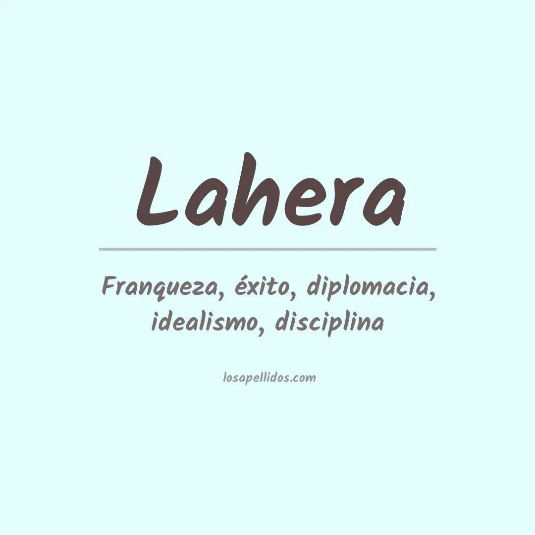 Apellido Lahera
