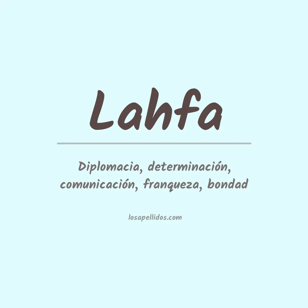 Apellido Lahfa