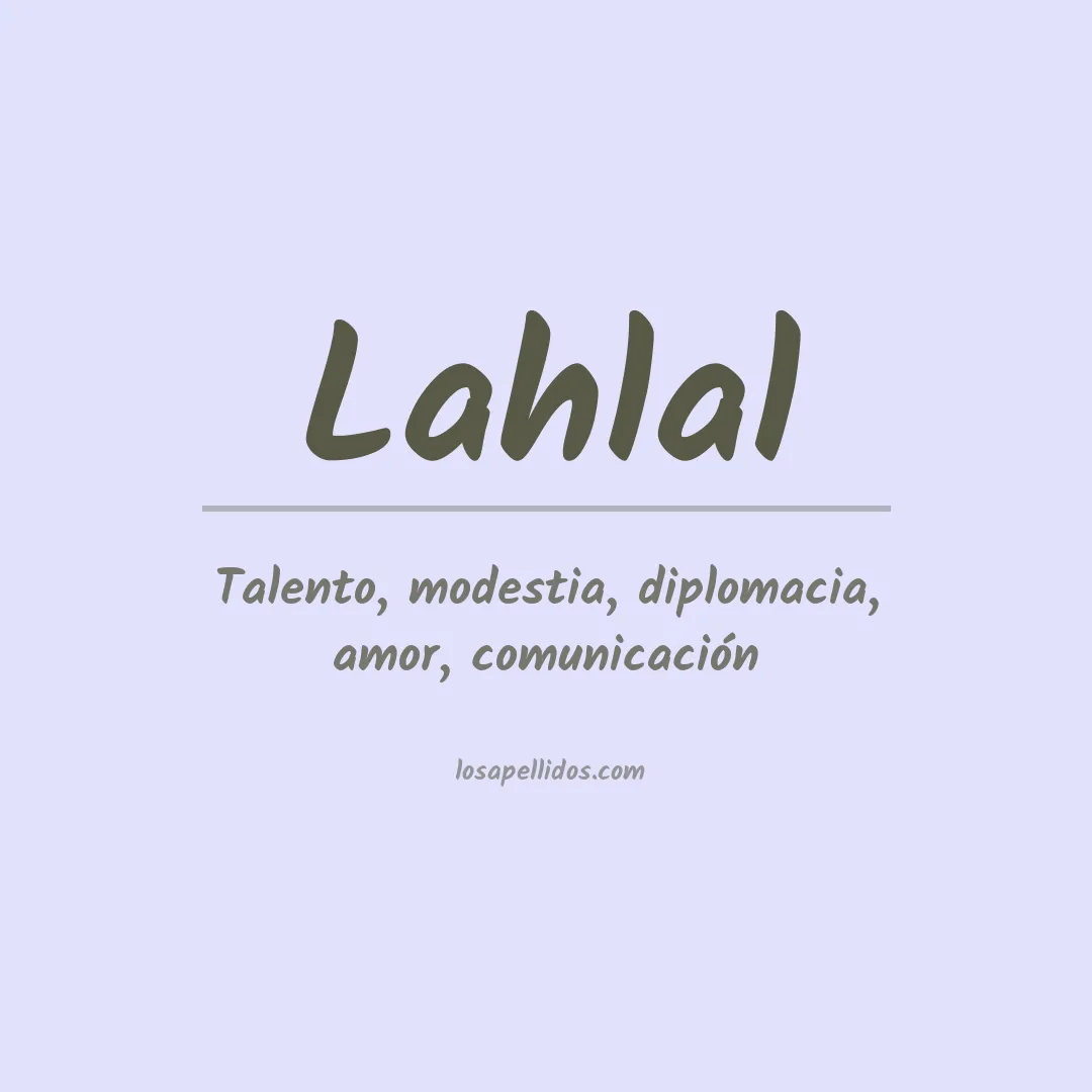 Apellido Lahlal