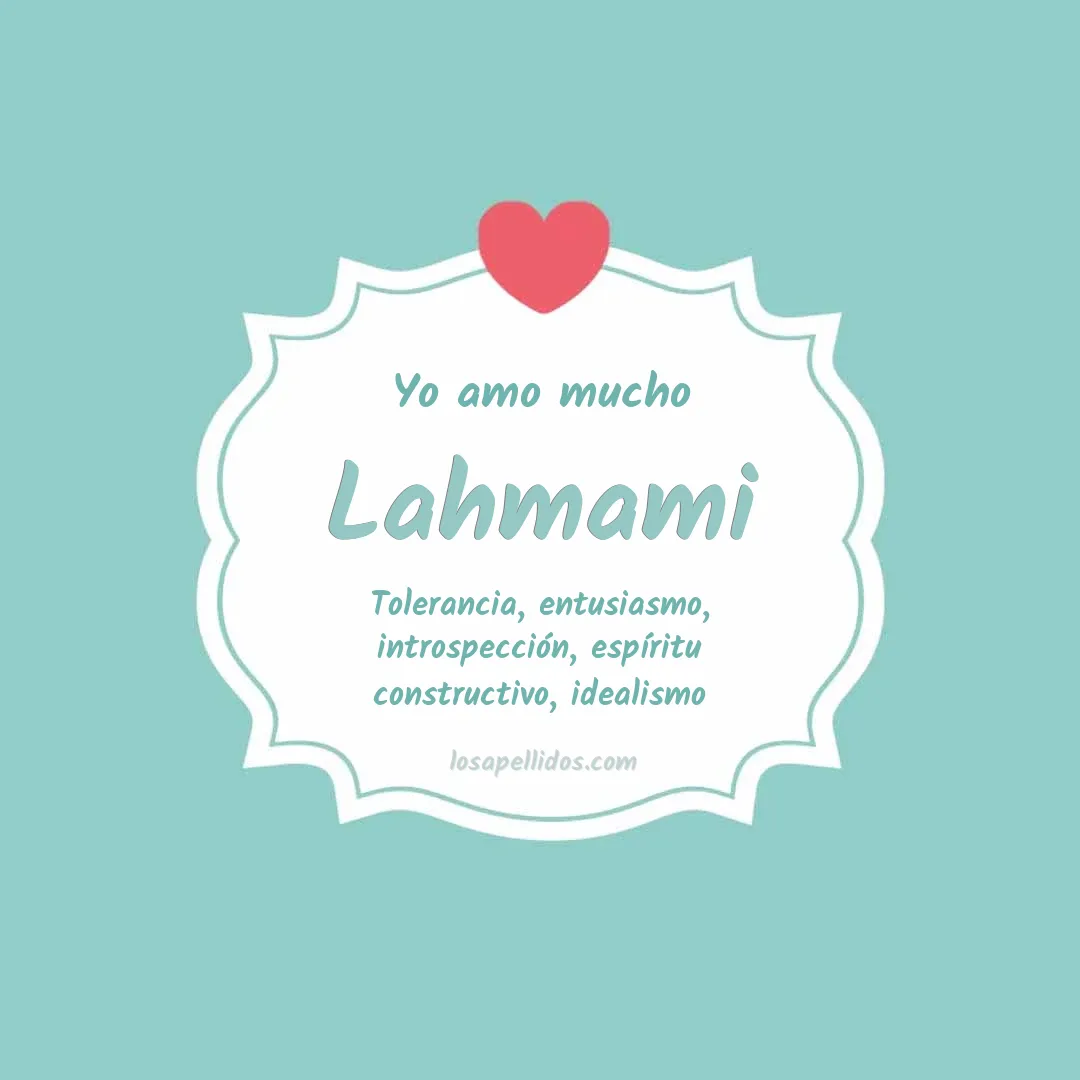 Yo amo mucho Lahmami