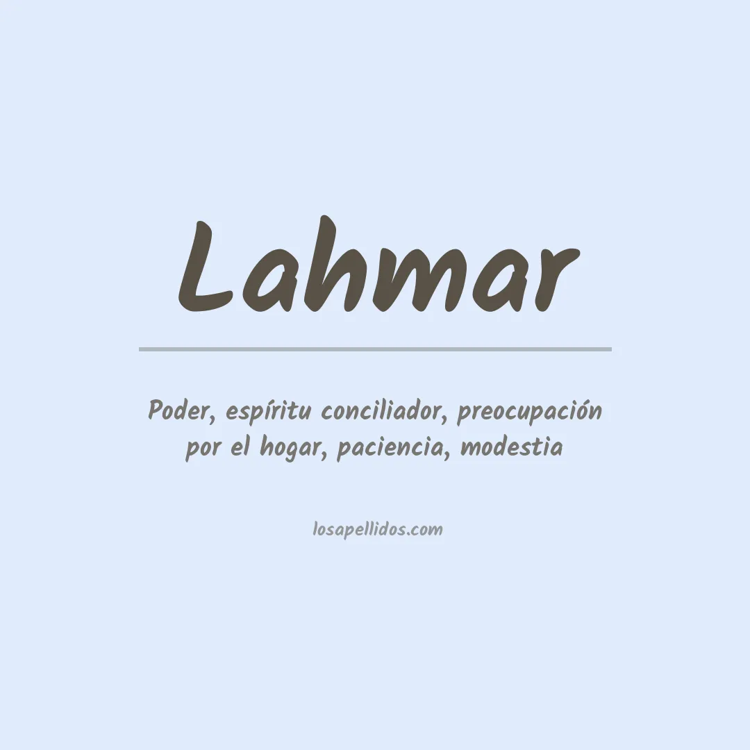 Apellido Lahmar