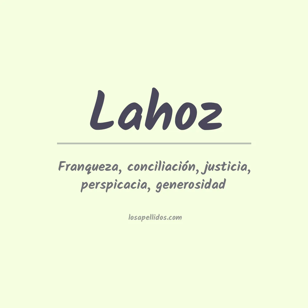 Apellido Lahoz
