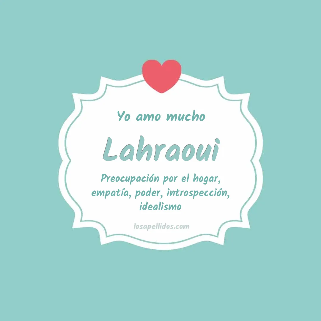 Yo amo mucho Lahraoui