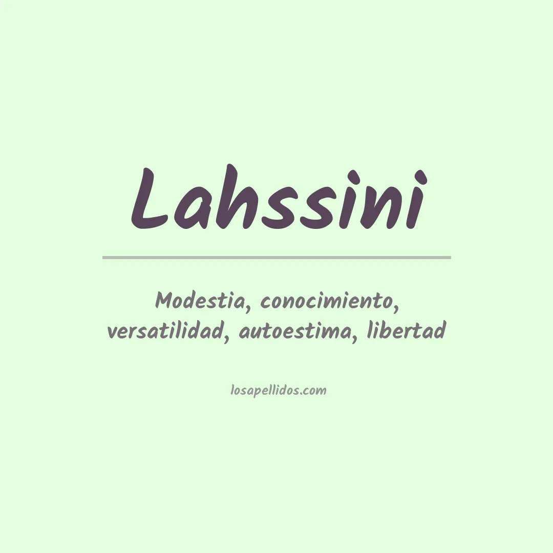 Apellido Lahssini