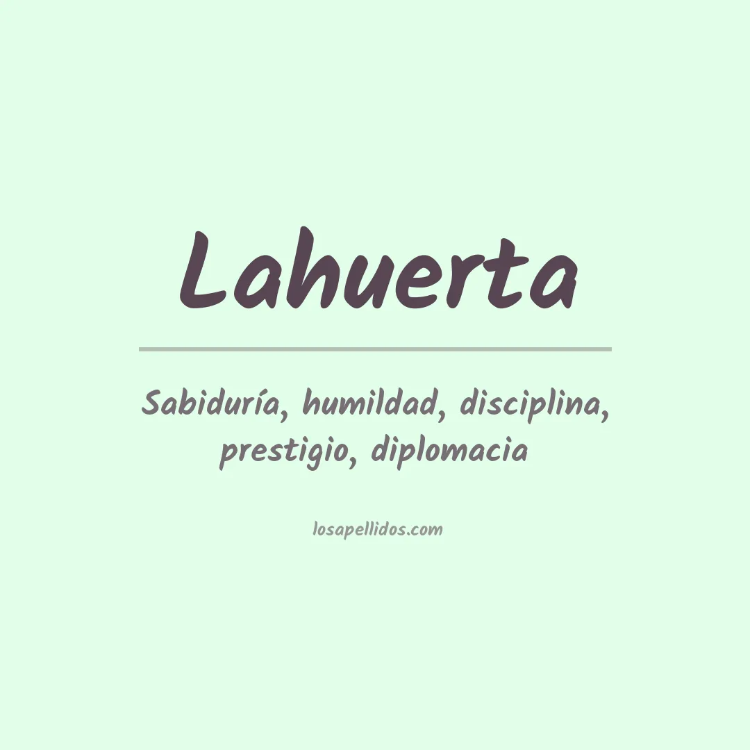 Apellido Lahuerta