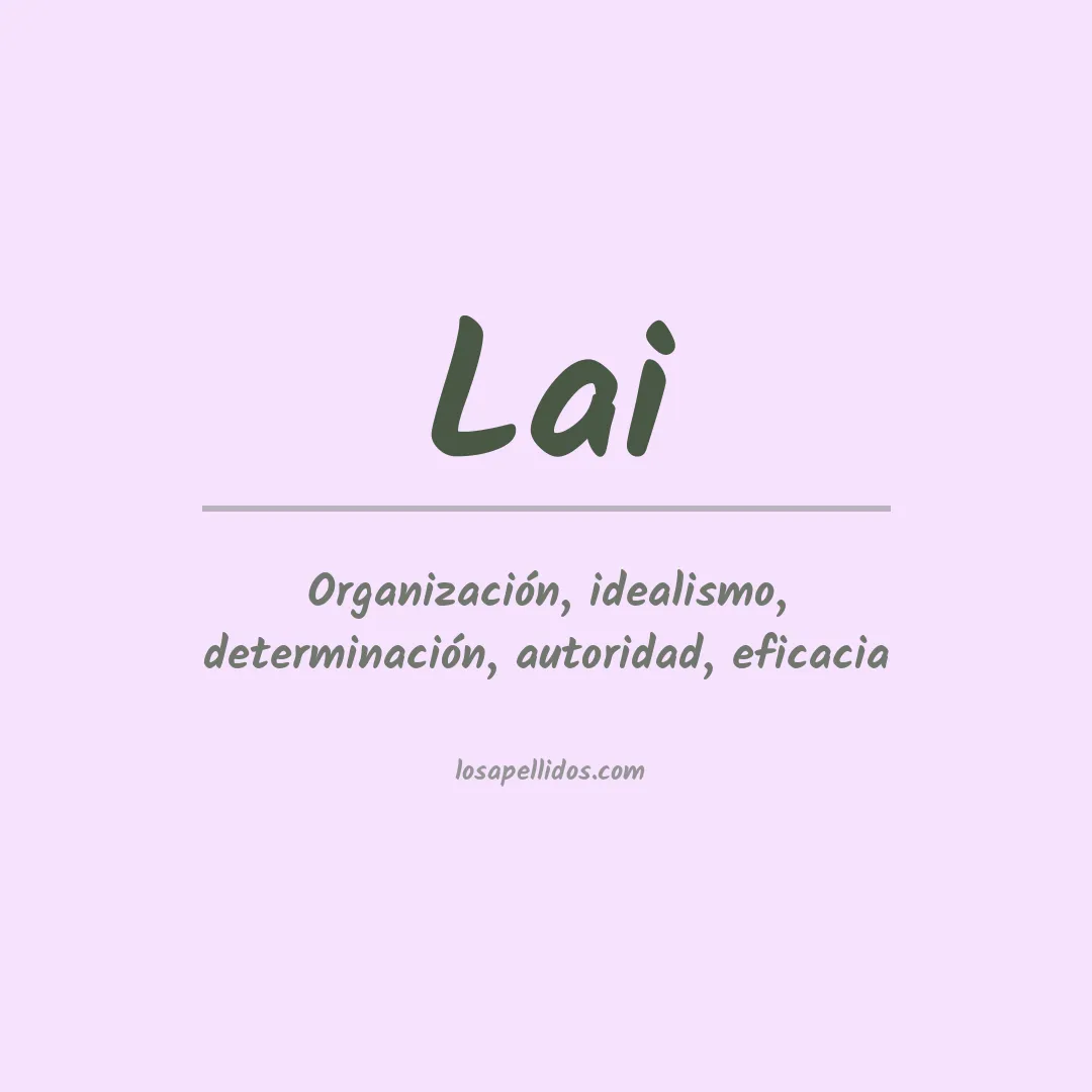 Apellido Lai