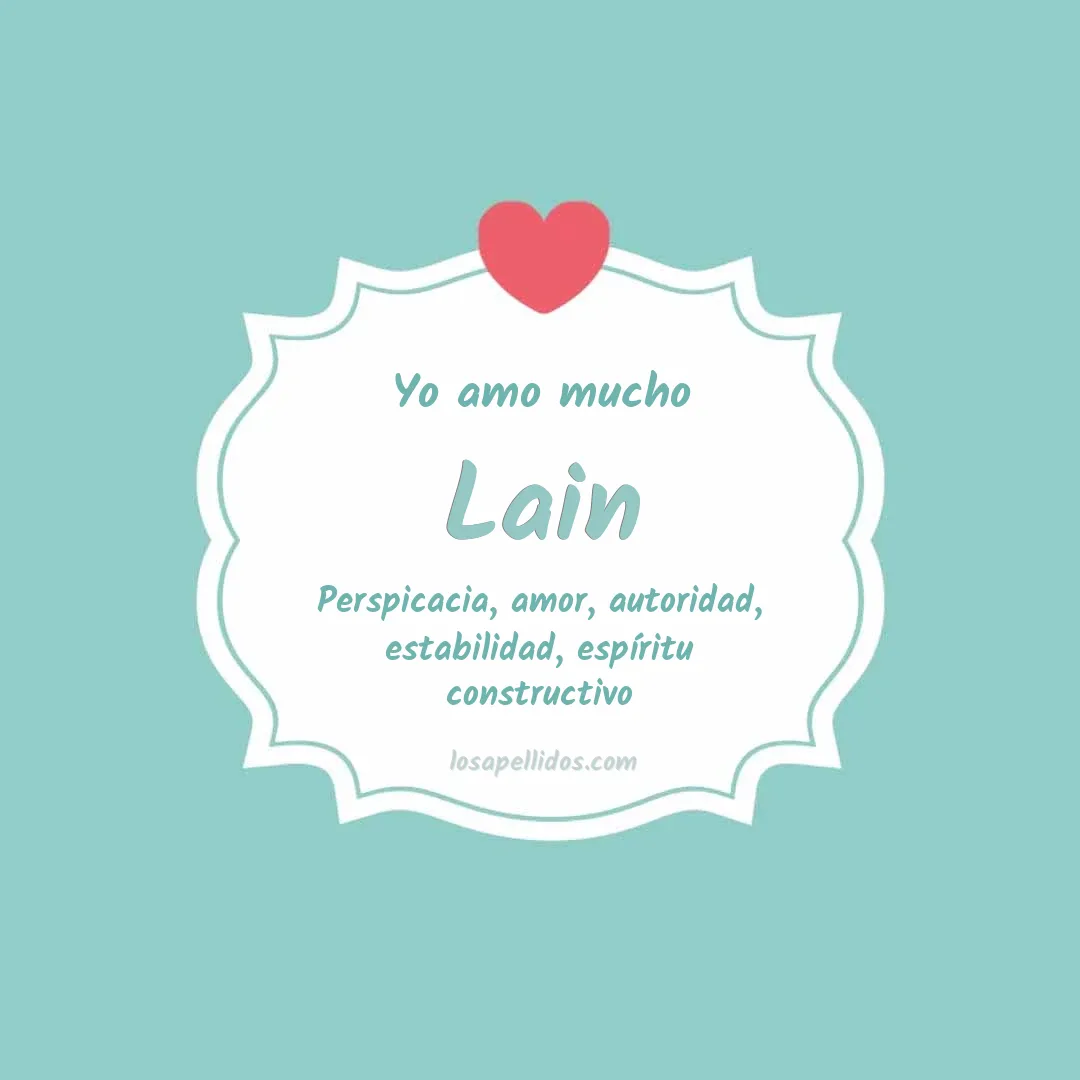 Yo amo mucho Lain