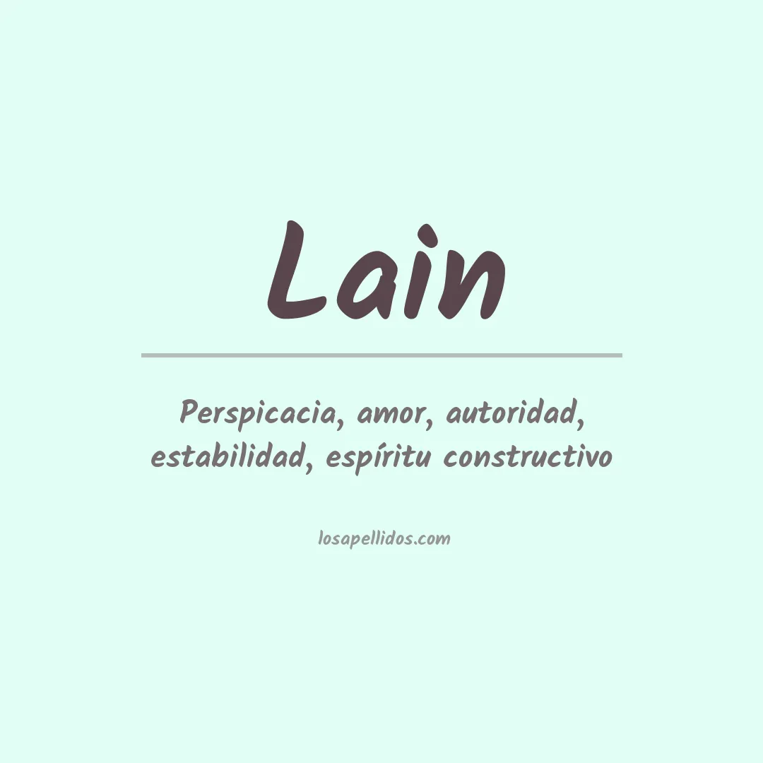 Apellido Lain