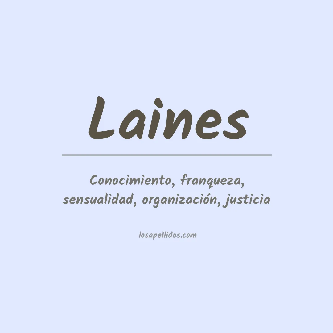 Apellido Laines